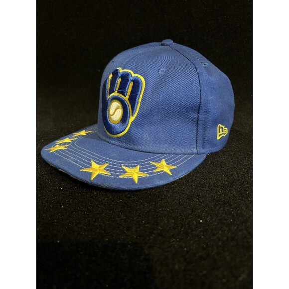 Milwaukee Brewers New Era Snapback Hat/Cap Embroidered Rare 6 Star - Picture 12 of 15